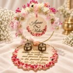 Personalized resin keepsake with custom photo and name plaque