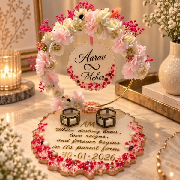 Personalized photo gift in a custom resin keepsake design